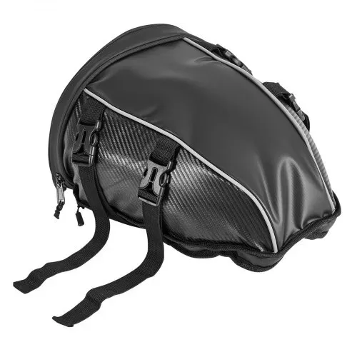 VEVOR Motorrad Hecktasche Rücksitztasche (10 L) mit wasserfester Regenabdeckung, Motorrad-Gepäckaufbewahrung, Gepäckträgertasche mit Schultergurt & Innentasche, Motorradgepäck Schwarz – Bild 10