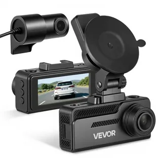 VEVOR 4K Dashcam Auto Vorne und Hinten, 1080p Dual-Autokamera mit Integriertem GPS G-Sensor und Speicherkarte (32 GB) 3,18 Zoll Bildschirm 129° + 125° Weitwinkel Loop-Aufnahme Parkmodus, Schwarz VEVOR 4K Dashcam Auto Vorne und Hinten, 1080p Dual-Autokamera mit Integriertem GPS G-Sensor und Speicherkarte (32 GB) 3,18 Zoll Bildschirm 129° + 125° Weitwinkel Loop-Aufnahme Parkmodus, Schwarz