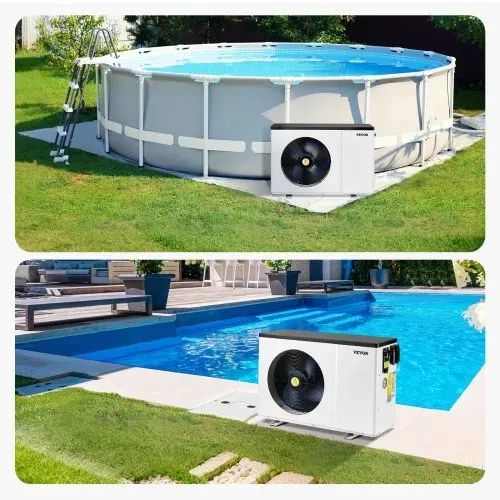 VEVOR Elektrische Pool-Wärmepumpe, 1,48–7,11 kW Heizleistung, energiesparende Poolheizungen mit variabler Frequenz für 15–30 m³ Aufstellpools, Heiz- und Kühlpool-Warmwasserbereiter – Bild 7