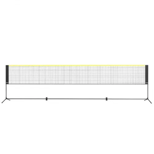 VEVOR Badmintonnetz höhenverstellbares Volleyballnetz, 5,2 m faltbares Pickleballnetz, tragbares, Tennisnetz-Set mit Stangen & Ständer & Tragetasche, für Sport- und Fitnesstraining im Garten, – Bild 10