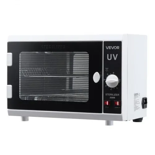VEVOR UV Sterilisator Nagelwerkzeug-Reinigungsmaschine (12 L / 12 W) multifunktionale Nagelreiniger Sterilisator mit Timer-Einstellung & Knopfsteuerung Reinigungskabinett mit Tür aus gehärtetem Glas – Bild 8