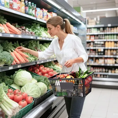 VEVOR Einkaufskorb, 12er-Pack, 21 L stapelbarer Kunststoffkorb mit Tragebügel, Engmaschige Struktur, Tragkraft bis zu 9 kg, Tragekorb für Lebensmittelgeschäfte, Einzelhandel, Supermärkte, Schwarz – Bild 7