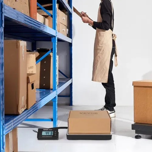 VEVOR Plattformwaage 150g-200kg Paketwaage 50g Genauigkeit Digitalwaage kg/lbs/lbs:oz Zählwaage 309x262x45mm ABS Edelstahl Tara-Funktionen AC/DC-Netzteil Industriewaage Briefwaage Waage – Bild 7