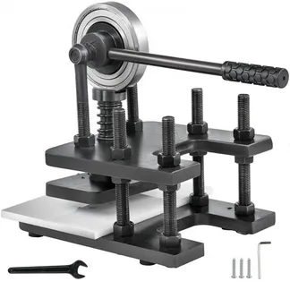 VEVOR 18X12cm Leather Embossing Machine Manuell Leder Prägemaschine Kaltziehstahl Leather Cutting Machine Lederschneidemaschine für Leder Stoff Papier Folie VEVOR 18X12cm Leather Embossing Machine Manuell Leder Prägemaschine Kaltziehstahl Leather Cutting Machine Lederschneidemaschine für Leder Stoff Papier Folie