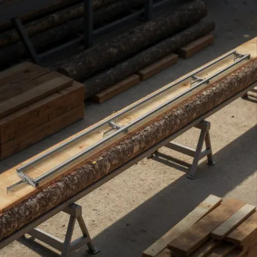 VEVOR 3,66m Sägewerk-Schienenführungssystem, 4 Querbalken-Kettensägenfräs-Kits, Alu-Sägefrässchienensystem für Kettensäge, 2 Keile, Schienenfräsführungs-Kit für Bauarbeiter & Holzarbeiter – Bild 7