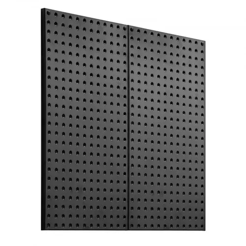 VEVOR Werkzeugwand, 61 x 30 cm, 2er-Set, Stahl-Stecktafel-Wand-Organizer, Werkzeuglochwand für Wohnzimmer, Garage, Werkzeugaufbewahrung, Werkbank, Büroorganisation, Bastelraum, Küche, Zuhause, schwarz – Bild 8
