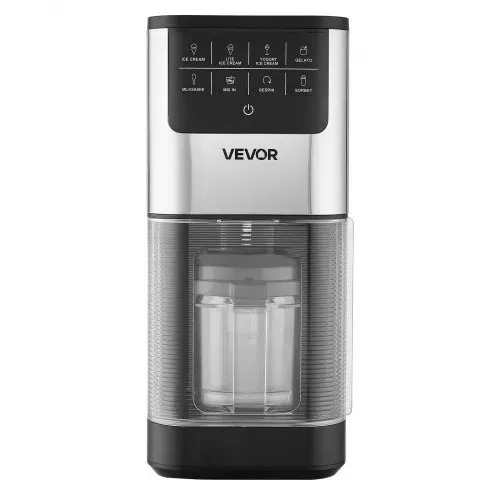 VEVOR Eismaschine, 7-in-1-Gerät für Gelato, Sorbet, Milchshake, Frozen Yogurt & Light-Eiscreme, Hausgemachte Eismaschine mit Ein-Knopf-Funktion zum Einrühren und Nachdrehen, Glatte Cremige Textur – Bild 10