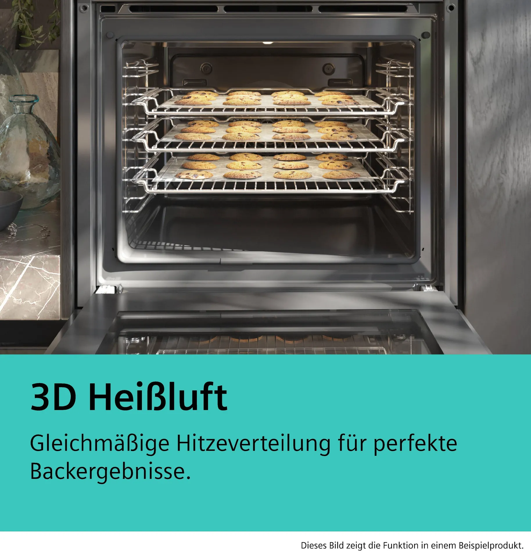 Siemens iQ100 HB013FBB1 Backofen 66 l Schwarz – Bild 4