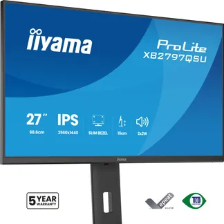 iiyama ProLite XB2797QSU-B1 Computerbildschirm 68,6 cm (27″) 2560 x 1440 Pixel Quad HD LED Schwarz iiyama ProLite XB2797QSU-B1 Computerbildschirm 68,6 cm (27″) 2560 x 1440 Pixel Quad HD LED Schwarz