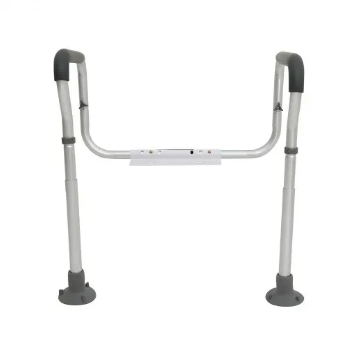 VEVOR Toiletten Aufstehhilfe Toilettensitzerhöhung Armlehne 45–55 cm / 67-77 cm Einstellbar, 136 kg Tragfähigkeit Robust WC Aufstehhilfe Toiletten Haltegriffe Toilettensitzerhöhung WC Haltegriff – Bild 8