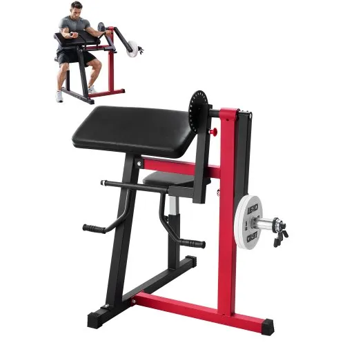 VEVOR Preacher Curl Bank, 2 in 1 Bizeps-Curlbank und Trizeps-Extension-Maschine, isolierte Bizeps-Station mit sitzendem Arm, Krafttrainingsbank, Trainingsgerät für das Heim-Fitnessstudio VEVOR Preacher Curl Bank, 2 in 1 Bizeps-Curlbank und Trizeps-Extension-Maschine, isolierte Bizeps-Station mit sitzendem Arm, Krafttrainingsbank, Trainingsgerät für das Heim-Fitnessstudio