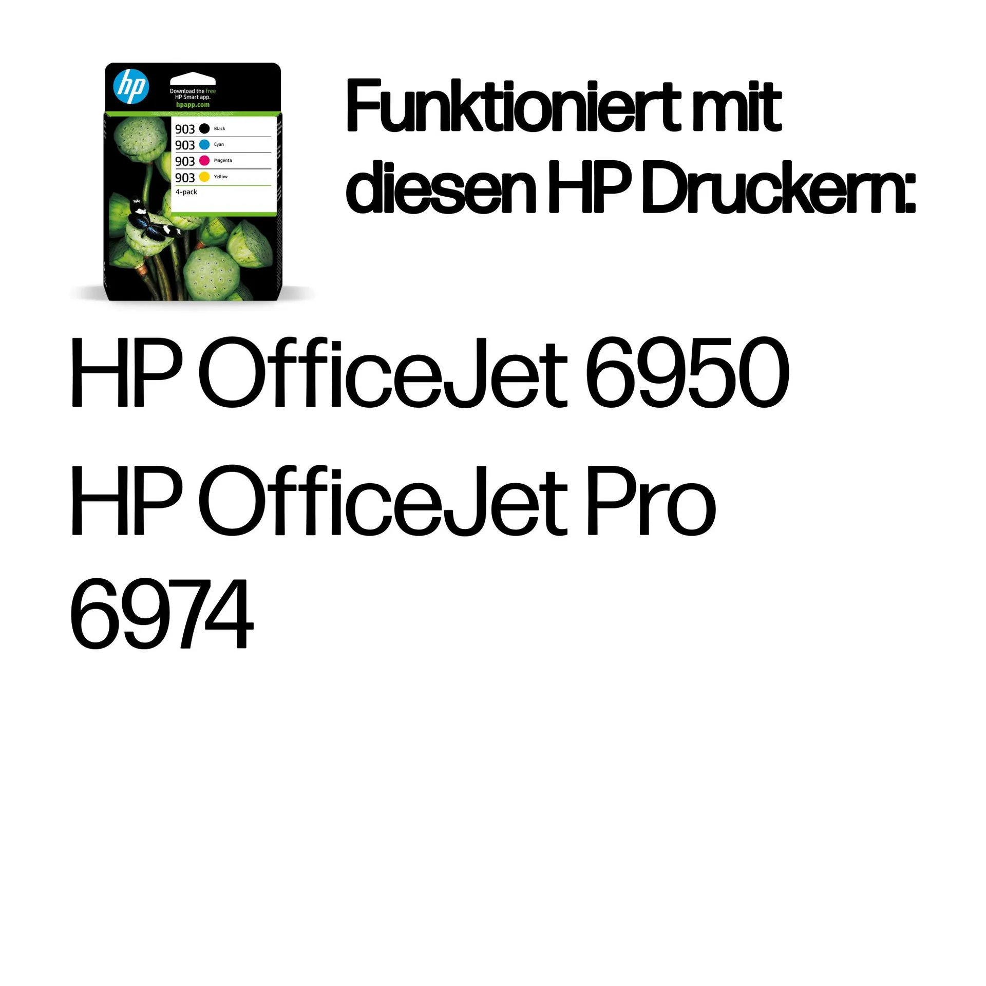 HP 903 4er-Pack Original-Druckerpatronen Schwarz/Cyan/Magenta/Gelb – Bild 2