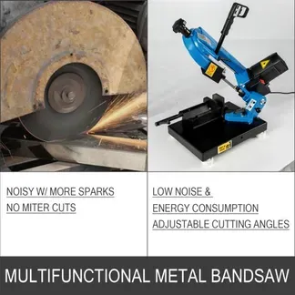VEVOR Metallbandsäge 1000W zum Schneiden von Holz Metall Glasfaser Kunststoff VEVOR Metallbandsäge 1000W zum Schneiden von Holz Metall Glasfaser Kunststoff