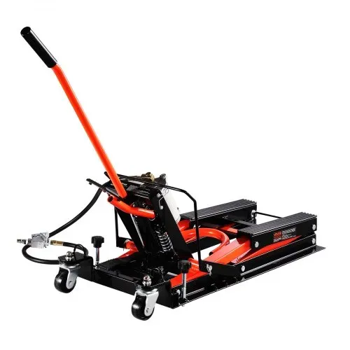 VEVOR Motorradheber Motorradhebebühne hydraulischer & pneumatischer & rollbarer Motorradlift mit 119-381 mm Höhenbereich, Fahrradreparatur-Heber (680 kg belastbar) mit abnehmbarer Rampe – Bild 9
