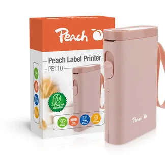 Peach PE110 Etikettendrucker Thermodirekt 203 x 203 DPI 60 mm/sek Kabellos Bluetooth Peach PE110 Etikettendrucker Thermodirekt 203 x 203 DPI 60 mm/sek Kabellos Bluetooth