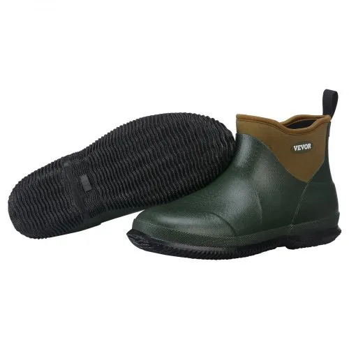 VEVOR Knöchelstiefel, Regenstiefel, rutschfeste Gummistiefel mit Knöchelriemen, Arbeitsschuhe, isolierte Schlammstiefel, ideal zum Wandern, Angeln, Jagen oder für die Gartenarbeit, Größe 9 US VEVOR Knöchelstiefel, Regenstiefel, rutschfeste Gummistiefel mit Knöchelriemen, Arbeitsschuhe, isolierte Schlammstiefel, ideal zum Wandern, Angeln, Jagen oder für die Gartenarbeit, Größe 9 US