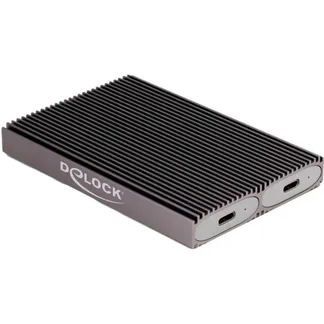 Externes USB Type-C Dual Combo Gehäuse für 2 x M.2 N, Laufwerksgehäuse Externes USB Type-C Dual Combo Gehäuse für 2 x M.2 N, Laufwerksgehäuse