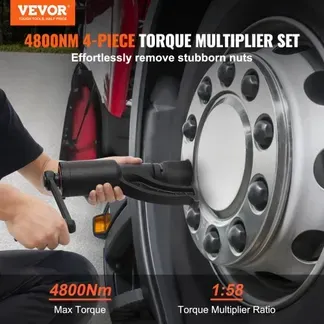 VEVOR Drehmomentvervielfältiger 4800 Nm, Drehmoment Verstärker 1:58, Drehmomentverstärker 25,4 x 25,4 mm, Drehmomentverstärker Radschlüssel Set 21# quadratisch, 33 mm, 38 mm und 41 mm Kraftschrauber VEVOR Drehmomentvervielfältiger 4800 Nm, Drehmoment Verstärker 1:58, Drehmomentverstärker 25,4 x 25,4 mm, Drehmomentverstärker Radschlüssel Set 21# quadratisch, 33 mm, 38 mm und 41 mm Kraftschrauber