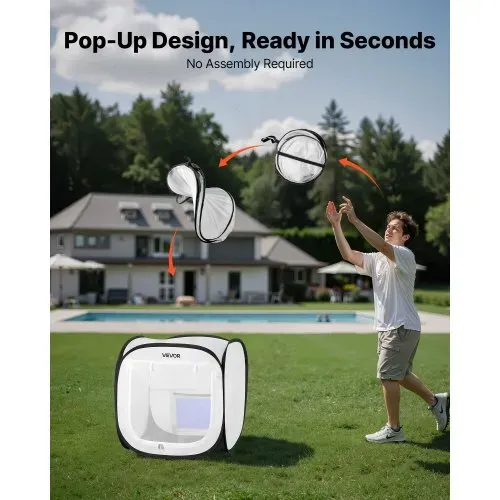 VEVOR tragbares Lackierkabinenzelt (40,5×40,5×43 cm Arbeitsbereich) Pop-Up-Sprühfarbenzelt für Sprühmalerei, wasserfeste Farbkabine für kleine Modelle Skulpturen Vasen Bilderrahmen Pop-Up-Design VEVOR tragbares Lackierkabinenzelt (40,5×40,5×43 cm Arbeitsbereich) Pop-Up-Sprühfarbenzelt für Sprühmalerei, wasserfeste Farbkabine für kleine Modelle Skulpturen Vasen Bilderrahmen Pop-Up-Design