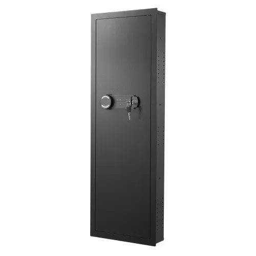 VEVOR Wandsafe Wandtresor mit Passwort & Schlüssel, Einbaugehäuse aus kaltgewalztem Stahl Q235 mit verstellbaren Ablagen & LED-Beleuchtung, Einbausafe Schranktresor für Geld Schmuck Reisepass – Bild 10