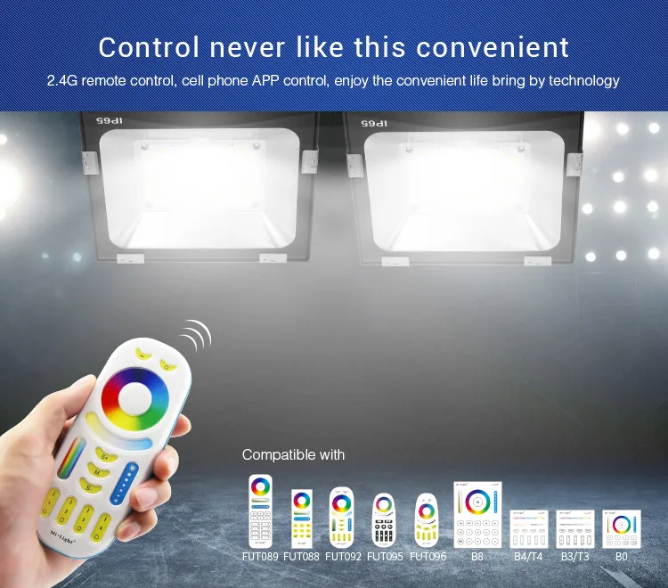 MiBoxer FUTT03 LED Flächenstrahler 30W RGB-WW (RGB-CCT) IP65 230V – Bild 6