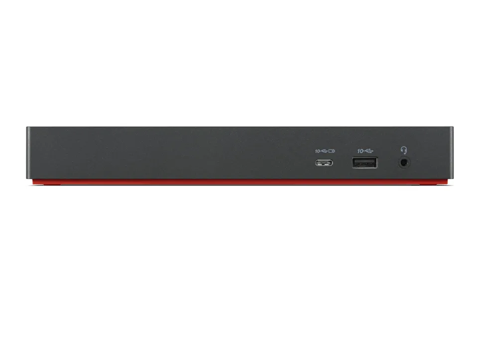 Lenovo 40B00300EU laptop-dockingstation & portreplikator Kabelgebunden Thunderbolt 4 Schwarz, Rot – Bild 4