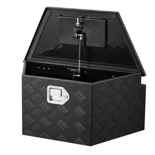 VEVOR Deichselbox Truckbox 660 x 330 x 305 mm aus Aluminium, 50 kg Belastbare Werkzeugaufbewahrungsbox mit Schloss & Schlüsseln, Anhängerbox für Pickup-Ladeflächen RV SUVs Geländewagen, Schwarz – Bild 8