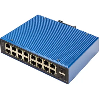 Industrieller 16+2-Port L2 managed Gigabit Ethernet PoE, Switch Industrieller 16+2-Port L2 managed Gigabit Ethernet PoE, Switch