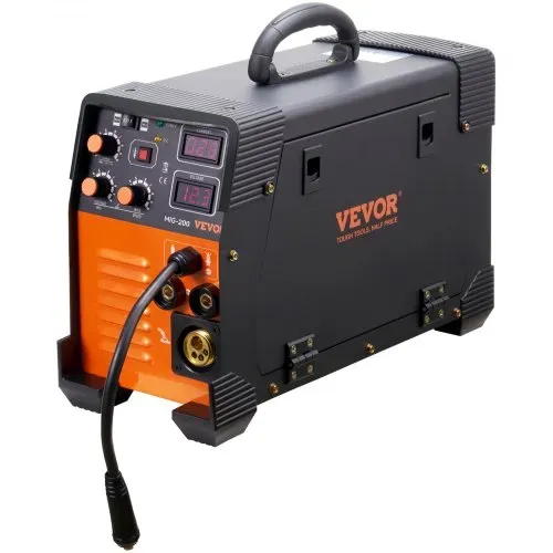 VEVOR MIG/MMA/LIFT TIG 3 in 1 Schweißgerät 30-200 A Fülldrahtschweißen( 0,8 mm & 1 mm) IGBT-Technologie 2,2-12 m/min Drahtgeschwindigkeit 200 A bei – Bild 8