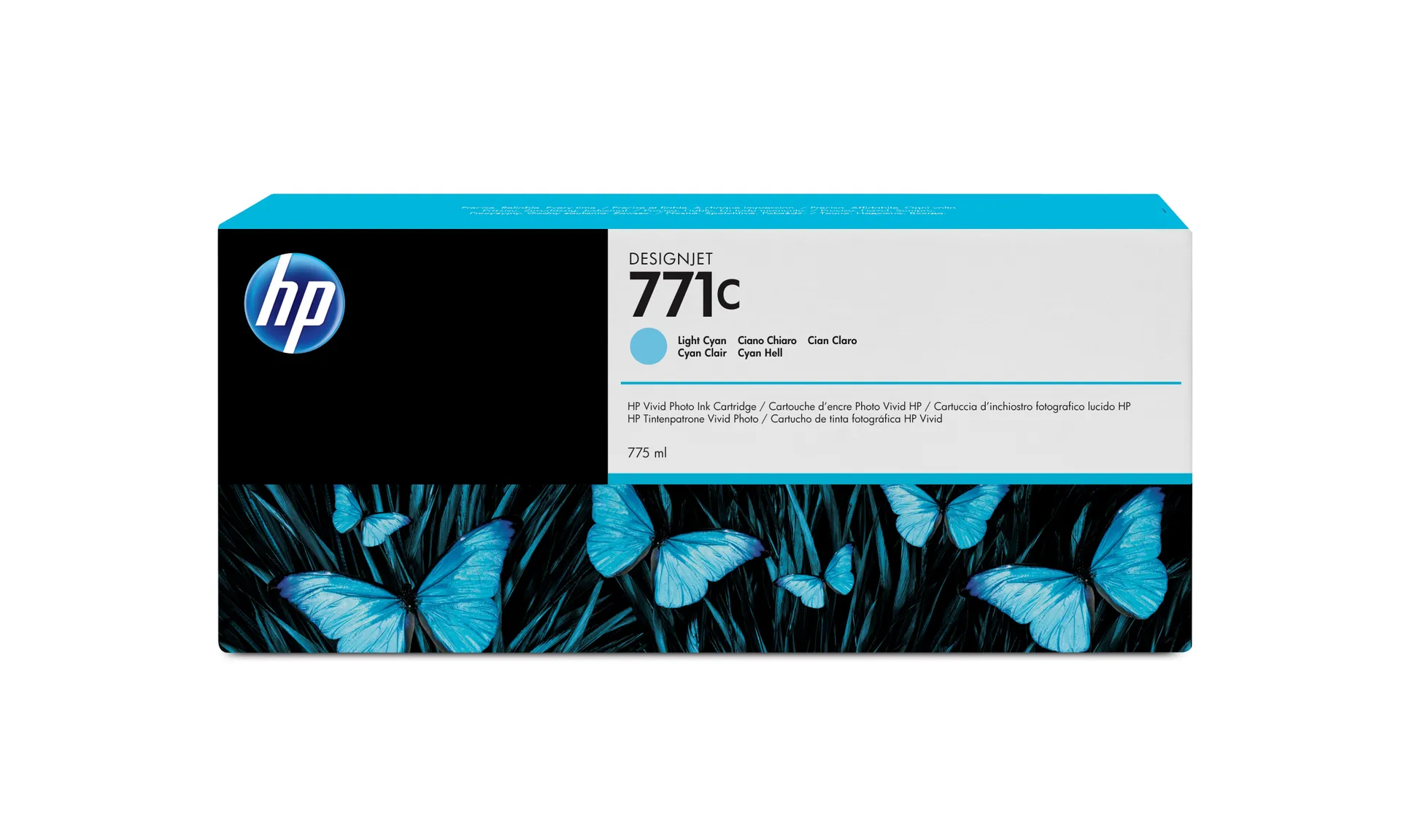 HP 771C Cyan hell DesignJet Druckerpatrone, 775 ml HP 771C Cyan hell DesignJet Druckerpatrone, 775 ml