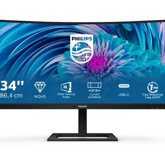 Philips E Line 346E2CUAE/00 Computerbildschirm 86,4 cm (34″) 3440 x 1440 Pixel Wide Quad HD+ LCD Schwarz Philips E Line 346E2CUAE/00 Computerbildschirm 86,4 cm (34″) 3440 x 1440 Pixel Wide Quad HD+ LCD Schwarz