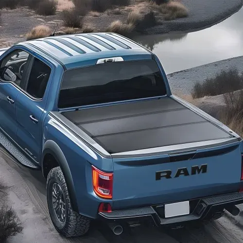 VEVOR Dreifach faltbare Ladeflächenabdeckung, Kompatibel mit 1999-2024 Ford F-250 F-350 Super Duty, Styleside 6,75' (81", 82") Ladefläche, Passend für 6,7' x 5,4'/6,8' x 5,6' Innenladefläche – Bild 7