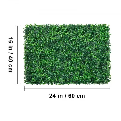 VEVOR 6 STÜCKE 20 x 20 künstliche Buchsbaumplatten Buchsbaumhecke Wandplatten Kunstrasen-Hintergrundwand grüne Graswand 4,1 cm Sichtschutz Heckenschutz UV-geschützt MLCZWQ6PC20X20001V0 20x20Inch – Bild 8