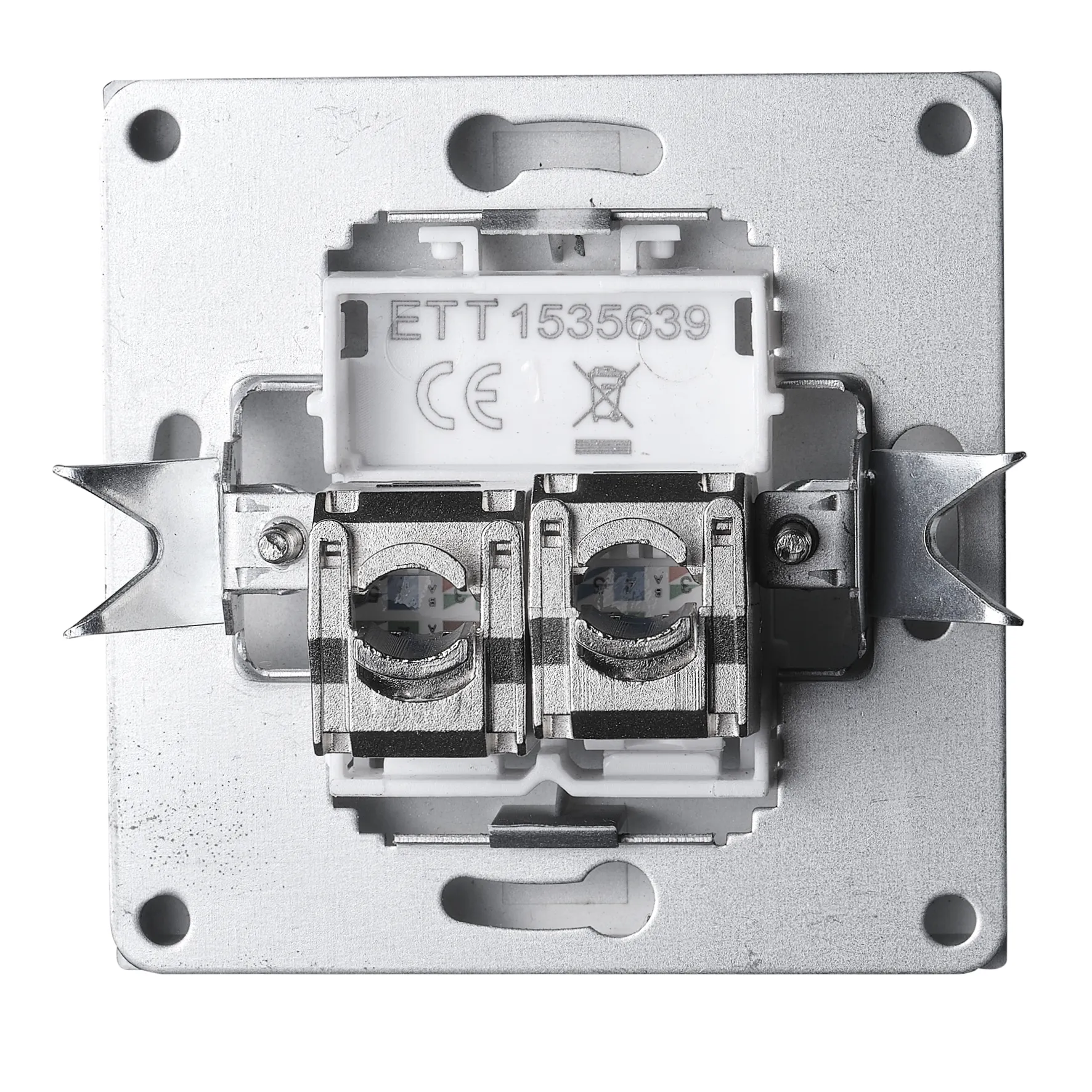 Netzwerk-Dose McPower ''Shallow'' CAT6A, UP, anthrazit, vollgeschirmt – Bild 3