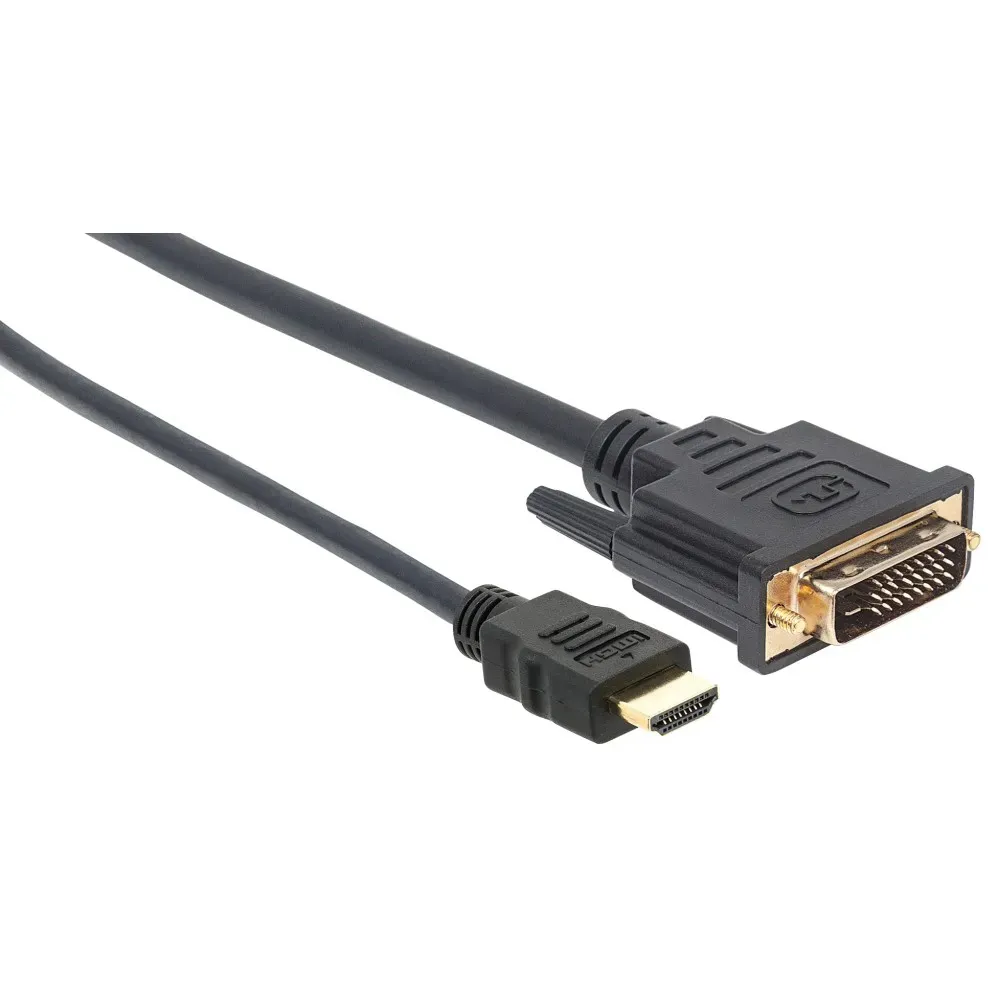 Techly 1.8m HDMI - DVI-D M/M 1,8 m Schwarz – Bild 6