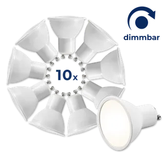 LED-Strahler McShine “MS-60-10dimm“ 6W, 510lm, neutralweiß, dimmbar, 10er-Pack LED-Strahler McShine “MS-60-10dimm“ 6W, 510lm, neutralweiß, dimmbar, 10er-Pack