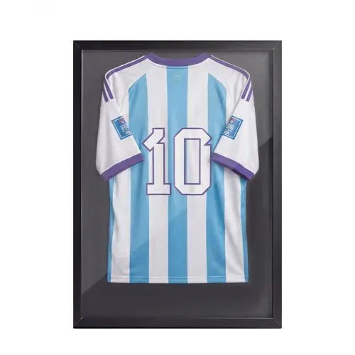 VEVOR Trikotrahmen 70 x 90 cm, Holz-Trikot-Bildrahmen mit PC-Platte und 98 % UV-Schutz, Objektrahmen mit Aufhänger, Trikotvitrine für Baseball-, Basketball-, Football- und Hockeytrikots, Schwarz – Bild 10