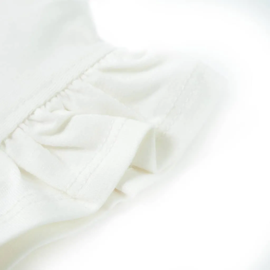 vidaXL Kinder-T-Shirt mit Rüschenärmeln Weiß 92 – Bild 5