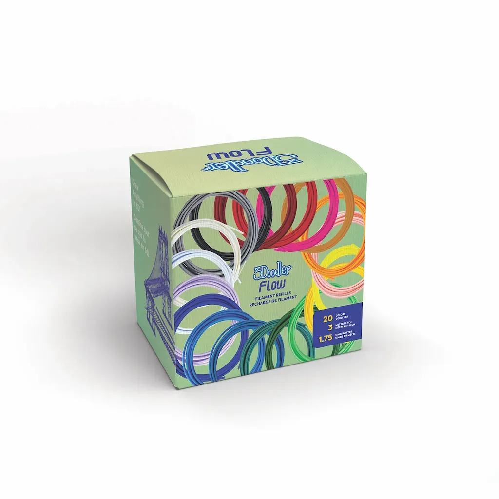 3Doodler Filament / FLOW / 20 / PLA / 20 Farben Nachfüllpack 3Doodler Filament / FLOW / 20 / PLA / 20 Farben Nachfüllpack