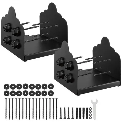 VEVOR Pfostenträger, 2 Stück, Innenmaß 200×190 mm für 203,2×190/190×190 mm Pfosten, Aufschraubhülse aus Karbonstahl, Ideal für Pavillon-Terrassengeländer-Stützdeck-Grundplatte, Schwarz VEVOR Pfostenträger, 2 Stück, Innenmaß 200×190 mm für 203,2×190/190×190 mm Pfosten, Aufschraubhülse aus Karbonstahl, Ideal für Pavillon-Terrassengeländer-Stützdeck-Grundplatte, Schwarz