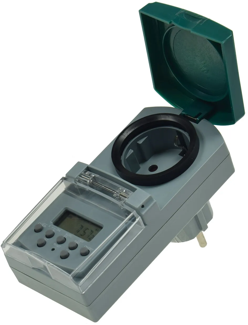 digitale Wochen-Zeitschaltuhr für Außen 7 Tage, 230V, 1800W digitale Wochen-Zeitschaltuhr für Außen 7 Tage, 230V, 1800W