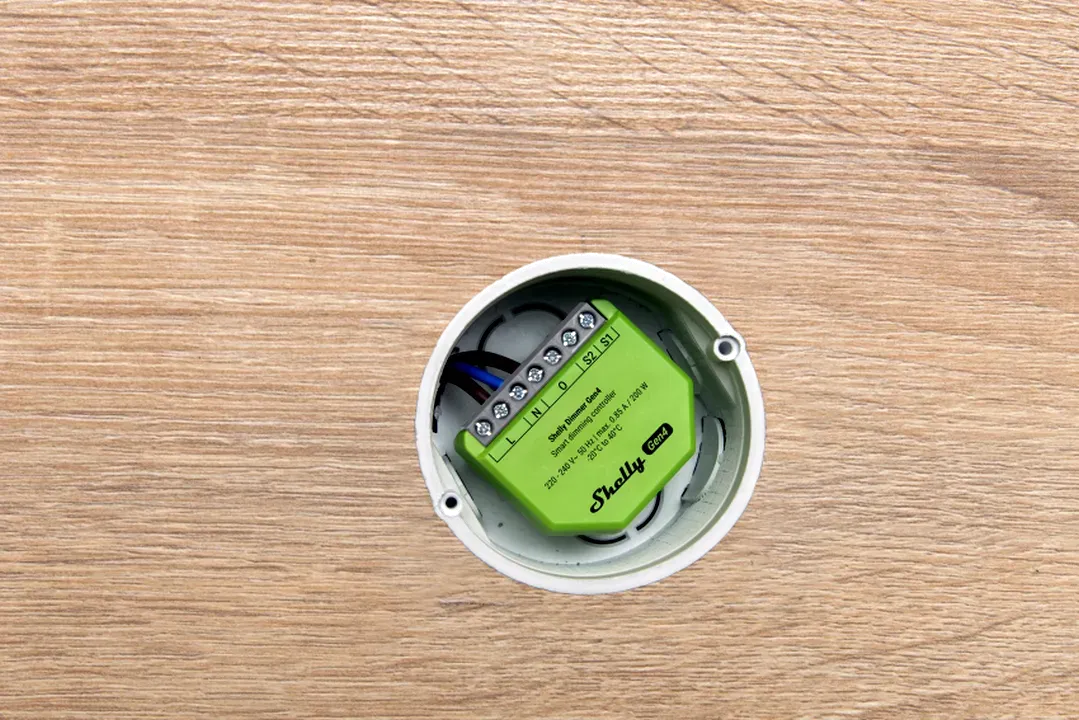 Shelly · Unterputz · "Dimmer Gen4" · Relais · LED Lichtcontroller · Messfunktion · WLAN · Zigbee · Matter · BT – Bild 10