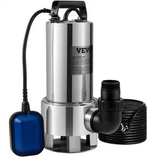 VEVOR Tauchwasserpumpe, 1300 W, 20000 l/h, mit 10 m Kabel und automatischem Schwimmerschalter, Edelstahl und Gusseisen für schmutzige oder saubere, leere Gartenteiche, Schwimmbäder, Whirlpools VEVOR Tauchwasserpumpe, 1300 W, 20000 l/h, mit 10 m Kabel und automatischem Schwimmerschalter, Edelstahl und Gusseisen für schmutzige oder saubere, leere Gartenteiche, Schwimmbäder, Whirlpools
