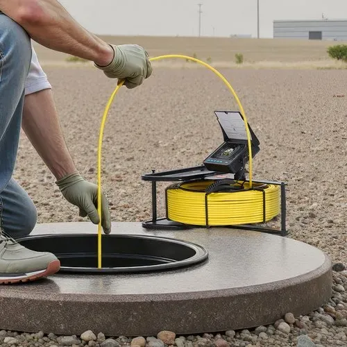VEVOR Rohrkamera, 20 m Reichweite, 720x480 Kanalkamera, IP68 wasserdichte Rohrinspektionskamera mit 6 einstellbare LEDs, 4500-mAh-Akku & 16-GB-Speicherkarte für Abwasserleitungen & -rohre – Bild 7