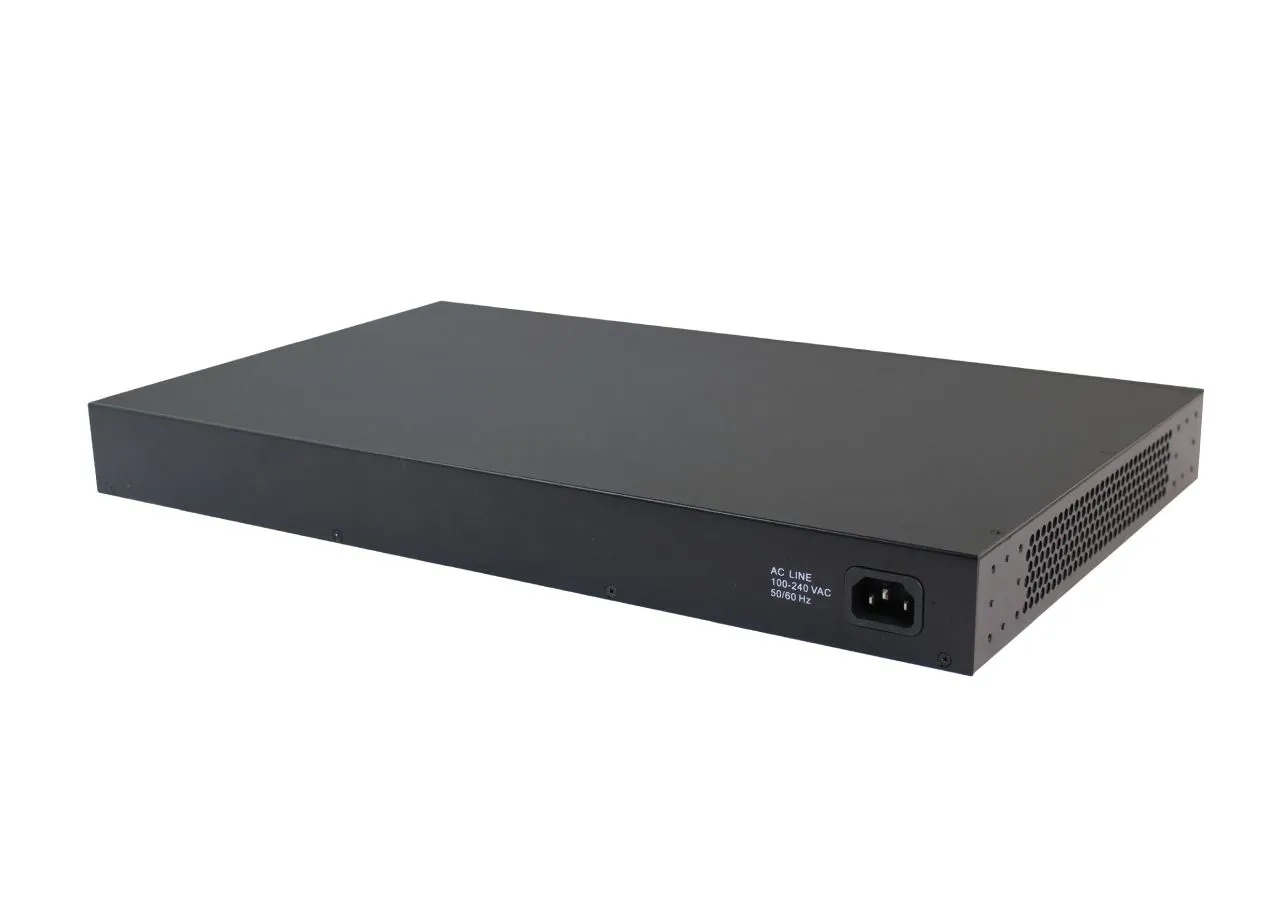 ALLNET Switch smart managed Layer2 28 Port • 24x 1 GbE • PoE Budget 400W • 4x SFP+ • 19" • Lüfterlos • ALL-SG8428v2FPM-10G – Bild 3