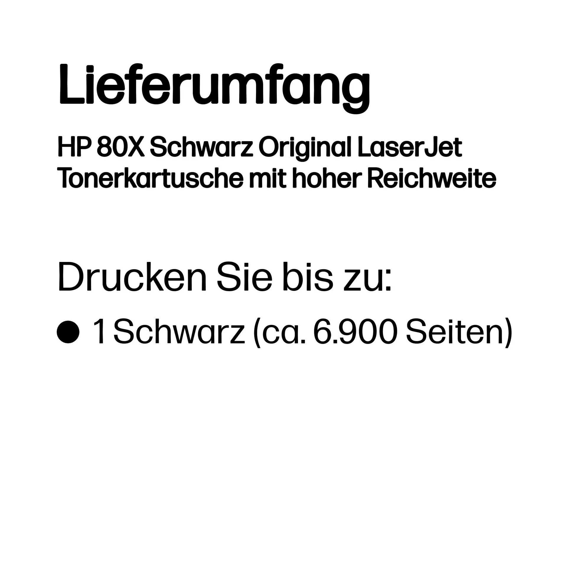 HP 80X Schwarz Original LaserJet Tonerkartusche mit hoher Reichweite – Bild 3
