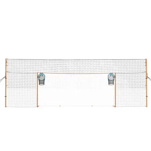 VEVOR Fußballtor 484 x 212 cm Tragbares Soccertor mit Eisenrohrrahmen, für Gärten Parks und Schulen, mit Ballfangnetz, Zielnetz, PE-Netz über 110 km/h, Bodenankern und Abspannseilen für Naturrasen – Bild 9