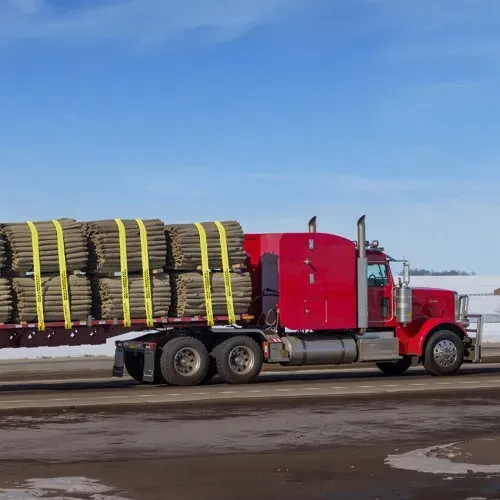 VEVOR Windengurte, 4" x 40', 6000 lbs Tragfähigkeit, 18000 lbs Bruchfestigkeit, LKW-Gurte mit flachem Haken, Ladungskontrolle für Anhänger, Bauernhöfe, Rettungen, Baumschoner, Gelb (10er-Pack) – Bild 7
