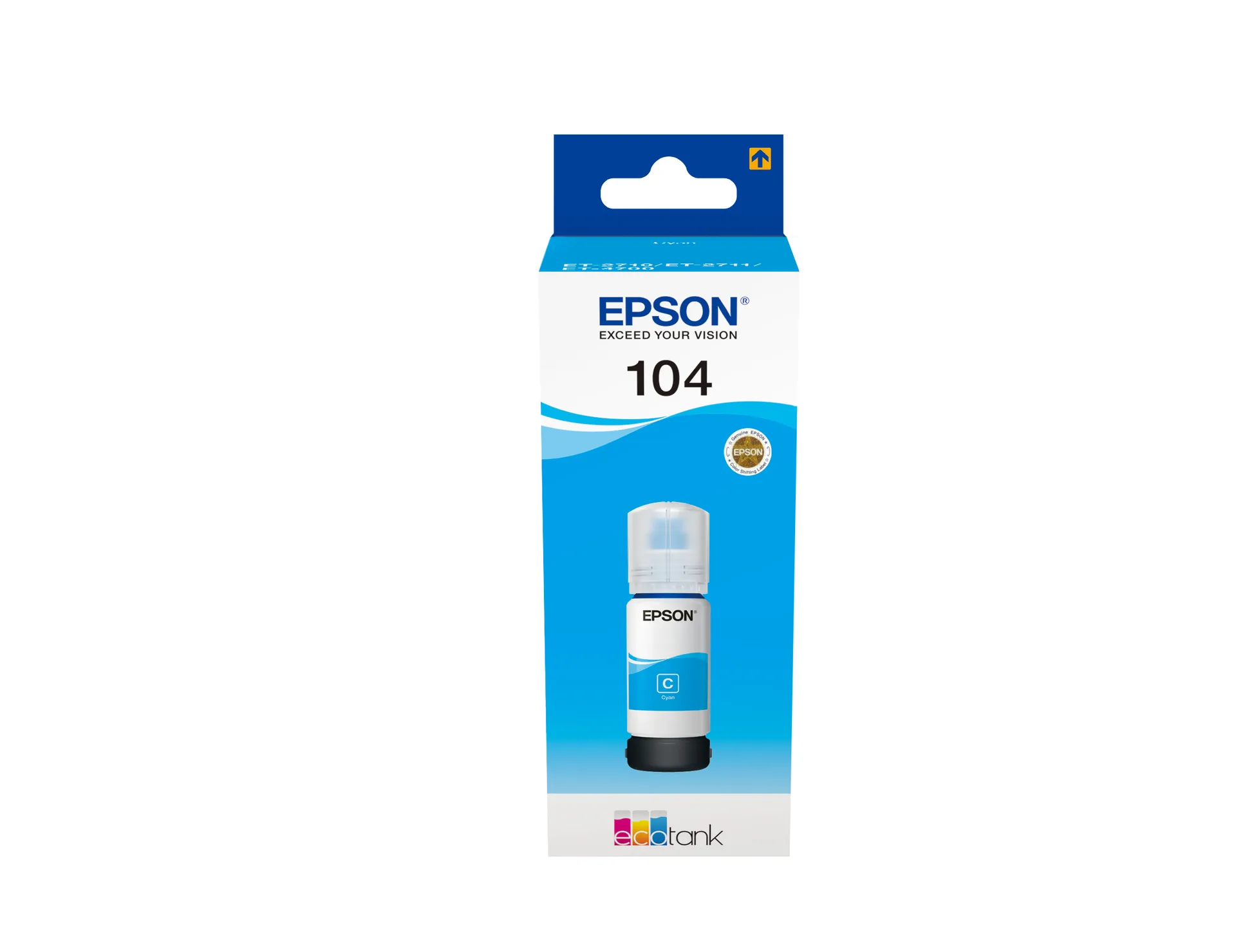 Epson 104 EcoTank Cyan ink bottle Epson 104 EcoTank Cyan ink bottle
