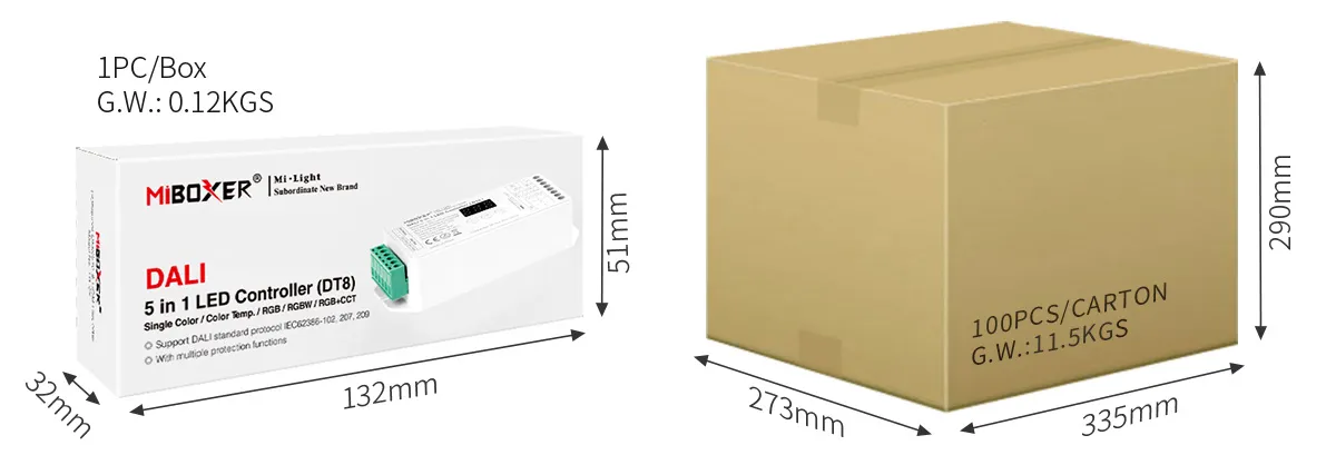 MiBoxer DL-X LED DALI 5 in 1 LED Controller (DT8) – Bild 6